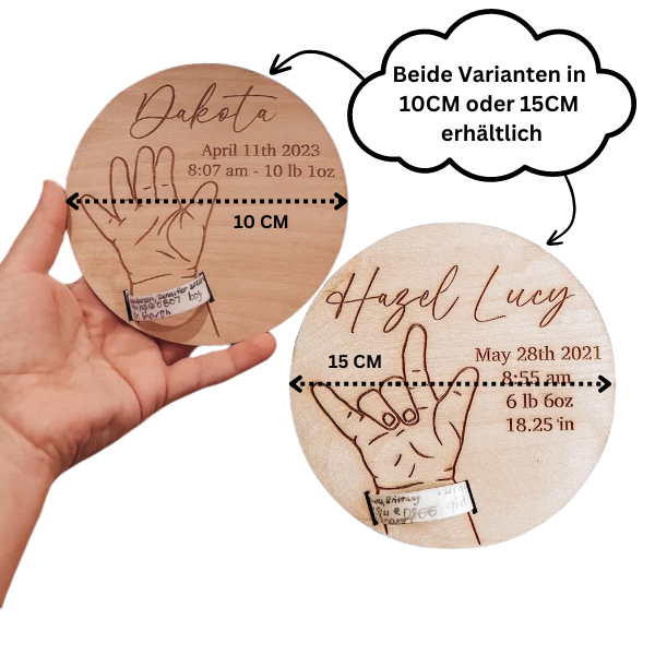 Liebevolle personalisierte Erinnerungsplakette