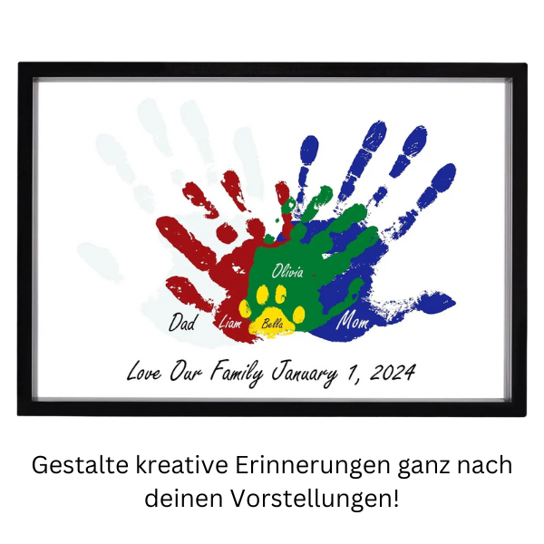 Gemeinsam für immer – Handabdruckrahmen